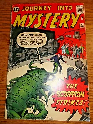 Buy Journey Into Mystery #82 Silver Age VG Stan Lee Jack Kirby 1st Pr Pre-83 Marvel • 133.33£