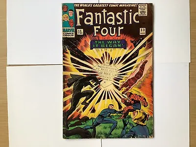 Buy FANTASTIC FOUR #53 (August 1966)Marvel Comic 2nd Appearance Black Panther/Origin • 19.99£
