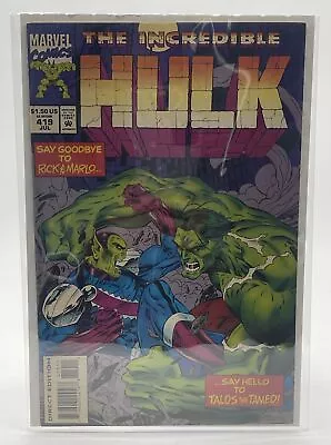 Buy Marvel Comics THE INCREDIBLE HULK #419 Comic Book July 1994 • 8£