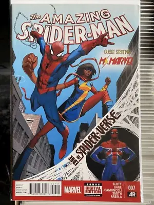 Buy MARVEL COMICS THE AMAZING SPIDER-MAN #7 2014 Vol.3 1st APPEARANCE SPIDER-UK NM • 19.99£