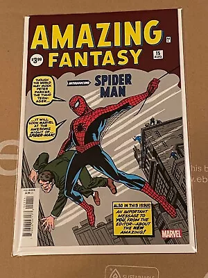 Buy Amazing Fantasy #15 Facsimile  Marvel Comics 2019 NM Unread Stan Lee Steve Ditko • 35.61£