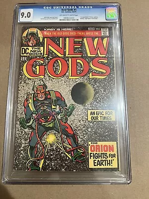 Buy New Gods #1 CGC 9.0 VF/NM 1st Appearance Orion Jack Kirby 4th World Origin 1971 • 119.15£