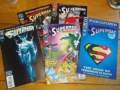 Buy DC Comics -Superman JOB LOT #74,  #75, #78, #106 & #123 (1992-1997) **5 Books** • 12£