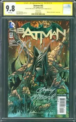 Buy Batman 45 CGC 3X SS 9.8 Capullo Snyder Kubert 2015 Monsters Variant Cover • 143.91£