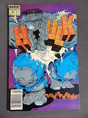 Buy Incredible Hulk 345 Marvel Newsstand Variant Comic Todd Mcfarlane 1988 Fn • 13.36£