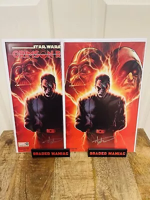 Buy Star Wars Crimson Reign #5 Virgin And Trade Variants. Signed With COA. • 26.95£