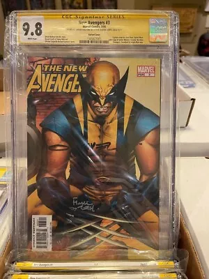 Buy NEW AVENGERS #3 Wolverine VARIANT 2x Signed FINCH & COIPEL - CGC SS 9.8 • 106.72£
