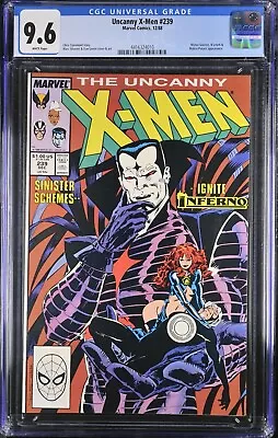 Buy Uncanny X-Men 239 CGC 9.6 1st Mister Sinister & Goblin Queen Cover 1988 • 79.05£