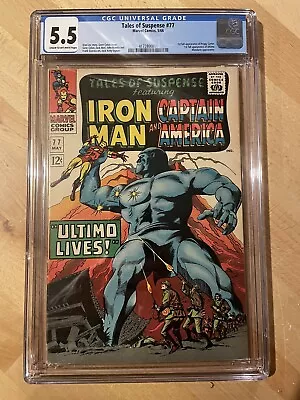 Buy Tales Of Suspense 77 CGC 5.5 C/OW Marvel 1st App Peggy Carter Ultimo Iron Man • 94.95£