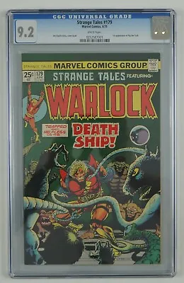 Buy Strange Tales #179 CGC 9.2 Adam Warlock 1st Appearance Pip The Troll White Pages • 126.64£