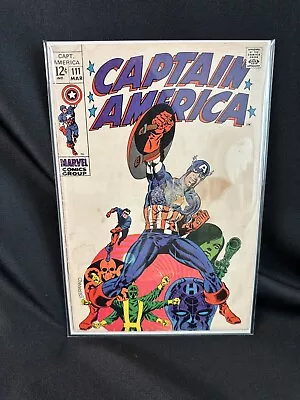 Buy Captain America 111 Marvel 1969 Jim Steranko GD/VG  Silver Age Comic • 27.98£