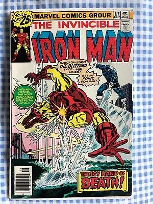 Buy Iron Man 87 (1976) Origin Of Blizzard, Cents • 4.99£
