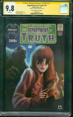 Buy Department Of Truth 10 CGC 9.8 SS House Of Secrets 92 Swamp Thing Homage Variant • 224.16£