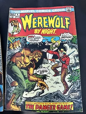 Buy Werwolf By Night - Marvel Comics - 1972, Good Condition, Vintage, Issues 2, 3, 4 • 150£