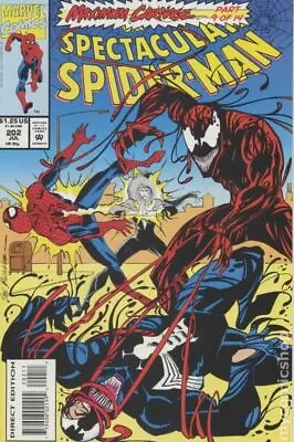 Buy Spectacular Spider-Man Peter Parker #202 FN 1993 Stock Image • 8.30£