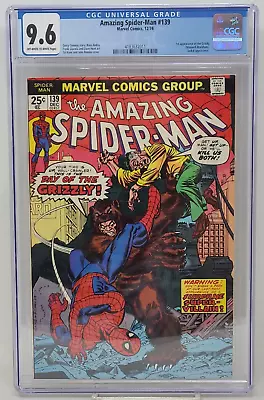 Buy Amazing Spider-man #139 ~ Marvel 1974 ~ Cgc 9.6 ~ 1st Grizzly • 383.76£