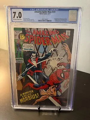Buy Amazing Spider-Man #101 CGC 7.0 First Morbius Gil Kane / Artie Simek Oct 1971 • 356.21£