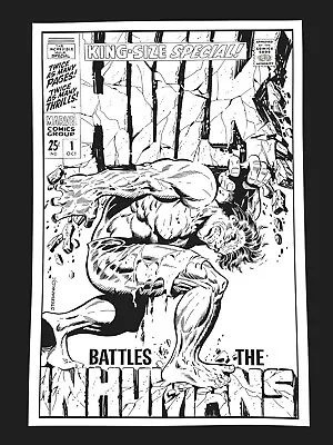 Buy Incredible Hulk Annual #1 Steranko Hulk Cover Re-creation  • 197.65£
