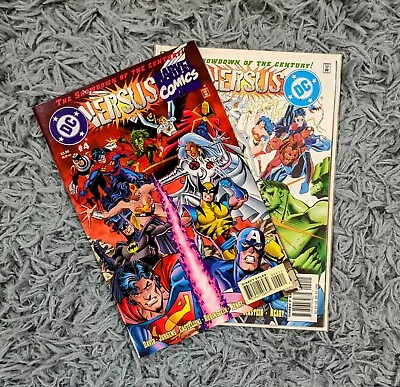 Buy Lot Of 2 DC & Marvel Comics- DC Versus Marvel  Crossover 1996 Issues #3 And #4 • 15.80£