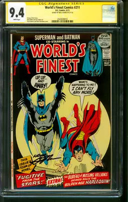 Buy Superman Batman Worlds Finest 211 CGC SS 9.4 Neal Adams 5/1972 • 1,103.79£