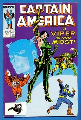 Buy Captain America.number 342.june 1988.marvel Comics • 3£