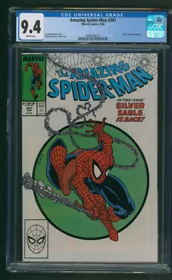 Buy Amazing Spider-Man #301 CGC 9.4 White Pages Marvel Comics 1988 McFarlane • 101.99£