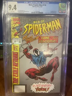 Buy Marvel Comics Web Of Spider-Man #118 CGC 9.4 Second Print Amazing Key! • 71.15£