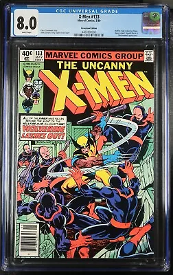 Buy X-Men 133 (1980 Marvel) CGC 8.0 Classic Wolverine Cover, Newsstand Edition • 94.87£