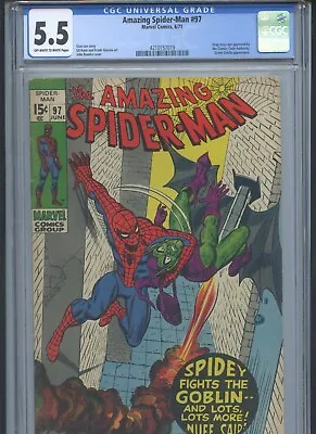 Buy The Amazing Spider-Man #97 1971 CGC 5.5~ • 82.98£