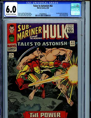 Buy Tales To Astonish #82 CGC 6.0 1966 Marvel  Iron Man VS Submariner Amricons K55 • 151.90£