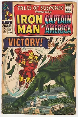 Buy TALES OF SUSPENSE #83 IRON MAN CAPTAIN AMERICA 1st TUMBLER By JACK KIRBY 1966 • 8£