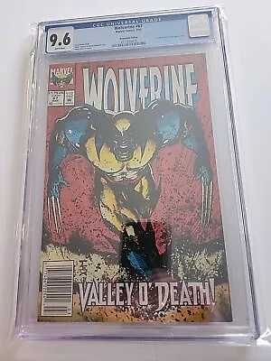Buy Marvel Wolverine # 67 Cgc 9.6 Wp Rare Newsstand Copy • 51.35£