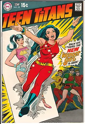 Buy Teen Titans #23 1969 DC Comics 6.5 FN+ KEY WONDER GIRL'S NEW COSTUME NICK CARDY • 41.17£