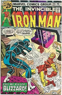 Buy Iron Man #86 (1976) Vintage Key Comic 1st Appearance Of Blizzard • 15.19£