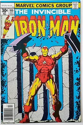 Buy Marvel THE INVINCIBLE IRON MAN #100 (Jul '77)  VF Ready For Slabbing! • 9.59£