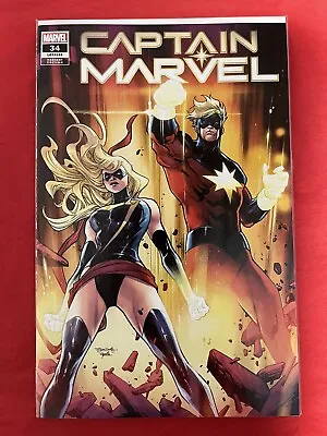 Buy CAPTAIN MARVEL #34 Stephen Segovia Variant Cover Marvel Comics LGY #168 • 11.87£