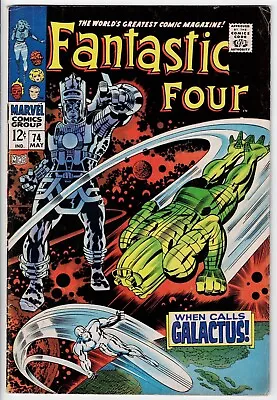 Buy FANTASTIC FOUR  74  VG+/4.5  -  Early Silver Surfer & Galactus Cover. • 46.36£