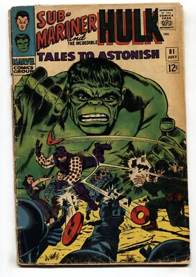 Buy TALES TO ASTONISH #81--comic Book--HULK/SUB-MARINER--G • 19.35£