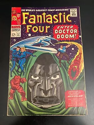 Buy FANTASTIC FOUR #57 (Marvel Comics/1966) *Dr. Doom/Silver Surfer Key!* (FN+/FN++) • 99.25£