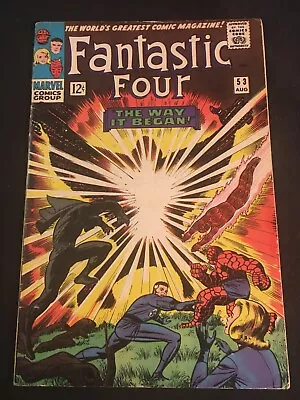 Buy THE FANTASTIC FOUR #53 Second Black Panther, First Klaw, VG Condition • 47.44£