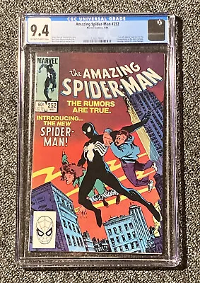 Buy Amazing Spider-Man 252 CGC 9.4 1st Black Suit • 222.48£