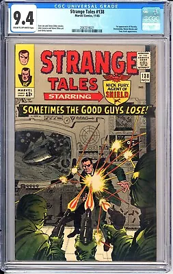 Buy Strange Tales #138 CGC 9.4 - 1st Appearance Of Eternity • 1,025.03£
