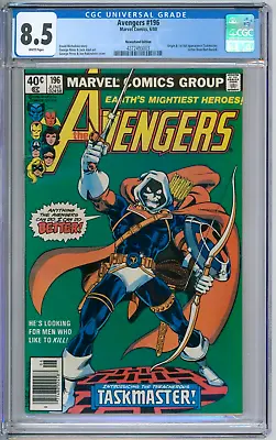 Buy Avengers 196 CGC Graded 8.5 VF+ 1st Taskmaster Newsstand Marvel Comics 1980 • 119.89£