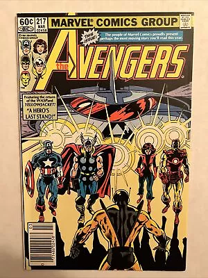 Buy Avengers # 217  (1982) Return Of Wasp  Torpedo Graded 7.0 (FN/VF) • 7.92£