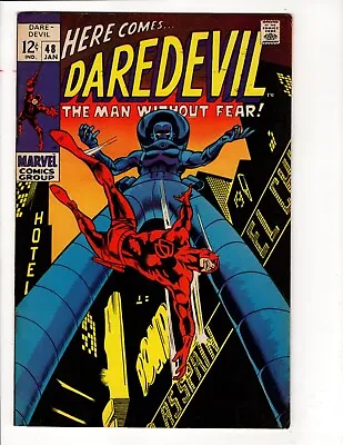 Buy Daredevil #48 Marvel 1969 (THIS BOOK HAS MINOR RESTORATION SEE DESCRIPTION) • 18.23£