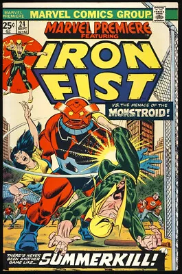 Buy MARVEL PREMIERE #24 1975 FN/VF IRON FIST - 1ST APPEARANCE Of PRINCESS AZIR • 11.98£