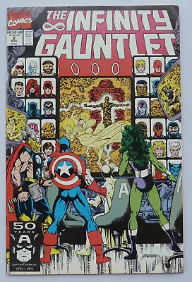 Buy The Infinity Gauntlet #2 - Marvel Comics August 1991 F/VF 7.5 • 11.95£