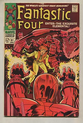 Buy Fantastic Four #81 FN- Enter The Exquisite Elemental    Marvel Comics SA • 22.12£