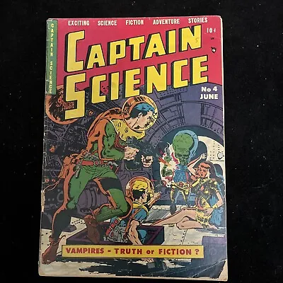 Buy Captain Science #4  1951 - Youthful  F/GD- Comic Book • 307.55£