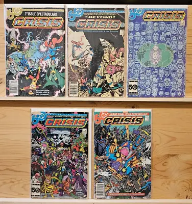 Buy Crisis On Infinite Earths #1, 2, 5, 9, 12 DC 1985-1986 Lot Of 5 Reader Copies • 5.92£